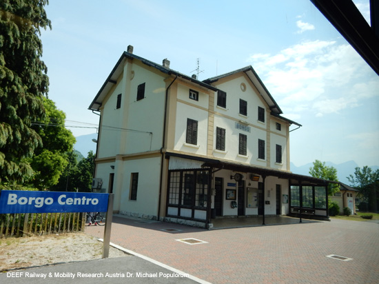 Valsuganabahn Eisenbahn Trient Bassano del Grappa Venedig Ferrovia Valsugana Trento Trentino Italien