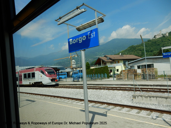 Valsuganabahn Eisenbahn Trient Bassano del Grappa Venedig Ferrovia Valsugana Trento Trentino Italien