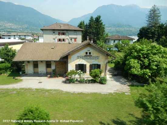 Valsuganabahn Eisenbahn Trient Bassano del Grappa Venedig Ferrovia Valsugana Trento Trentino Italien
