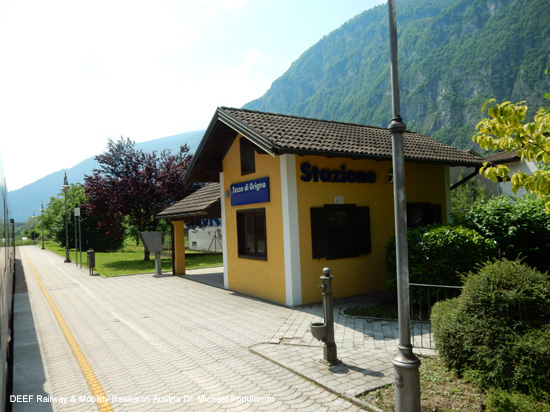 Valsuganabahn Eisenbahn Trient Bassano del Grappa Venedig Ferrovia Valsugana Trento Trentino Italien