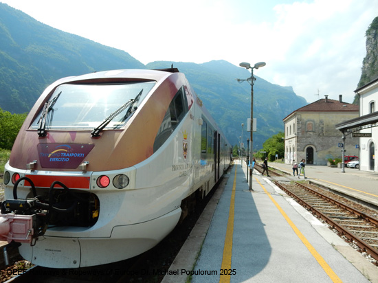 Valsuganabahn Eisenbahn Trient Bassano del Grappa Venedig Ferrovia Valsugana Trento Trentino Italien