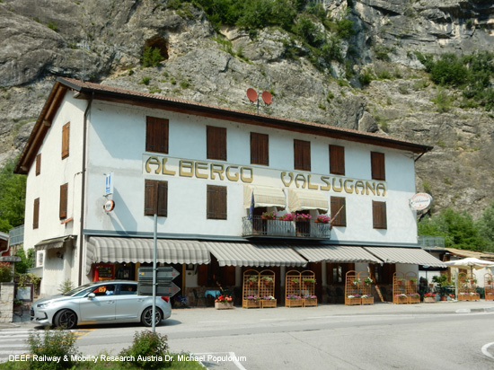 Valsuganabahn Eisenbahn Trient Bassano del Grappa Venedig Ferrovia Valsugana Trento Trentino Italien