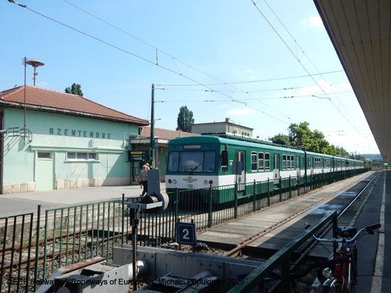 Budapest HEV Eisenbahn H5 Eisenbahn Szentendre Ungarn