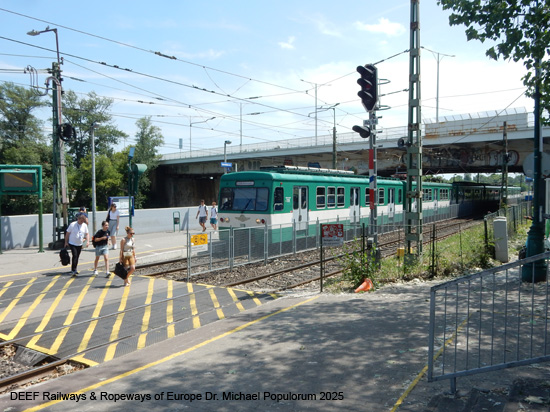 Budapest HEV Eisenbahn H5 Eisenbahn Szentendre Ungarn