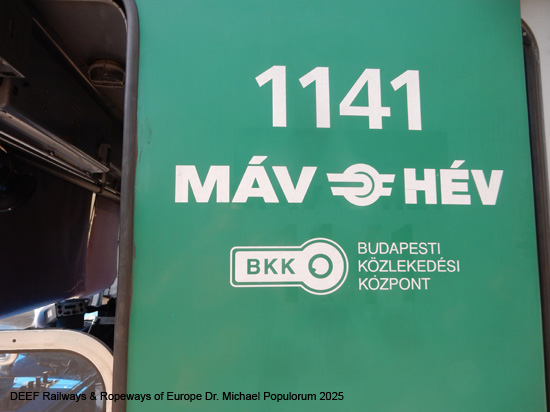 Budapest HEV Eisenbahn H5 Eisenbahn Szentendre Ungarn