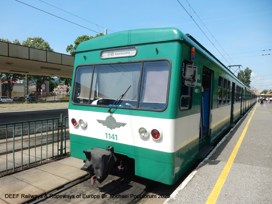 Budapest HEV Eisenbahn H5 Eisenbahn Szentendre Ungarn