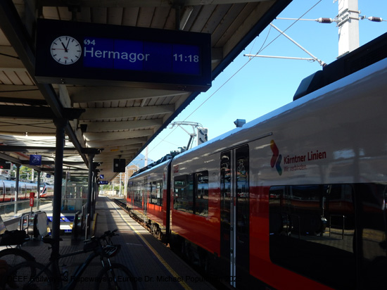 Gailtalbahn Eisenbahn Villach Arnoldstein Hermagor Kötschach-Mauthen Kärnten ÖBB
