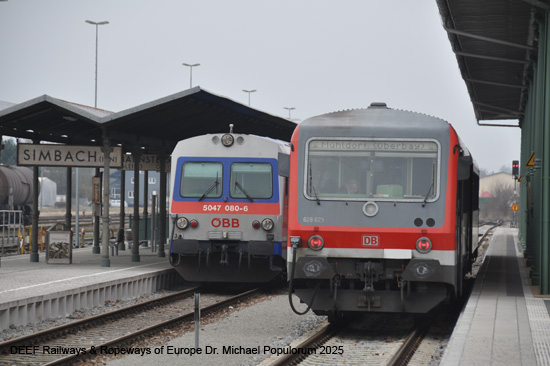 Eisenbahnstrecke Mühldorf Simbach am Inn SOB Bayern Deutschland