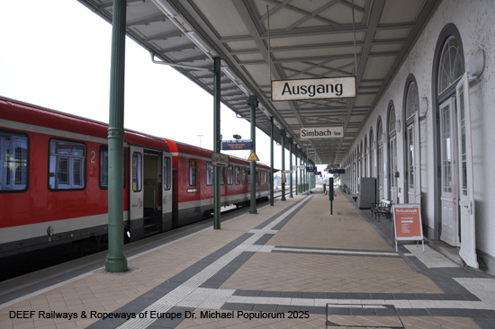 Eisenbahnstrecke Mühldorf Simbach am Inn SOB Bayern Deutschland