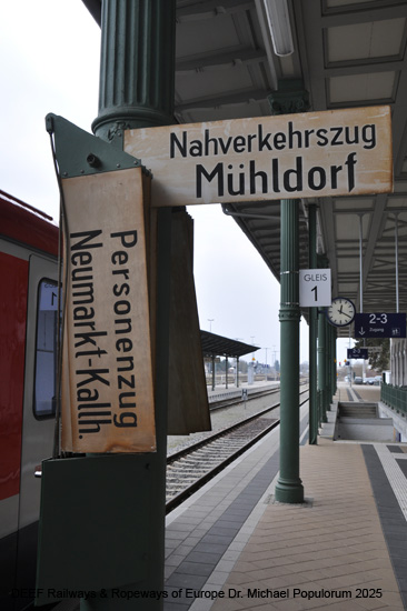 Eisenbahnstrecke Mühldorf Simbach am Inn SOB Bayern Deutschland