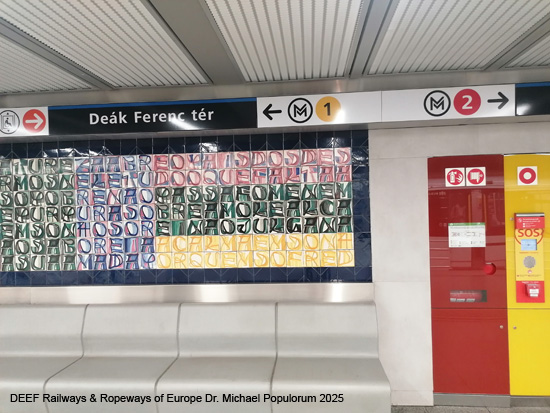 Metro Budapest U-Bahn Ungarn