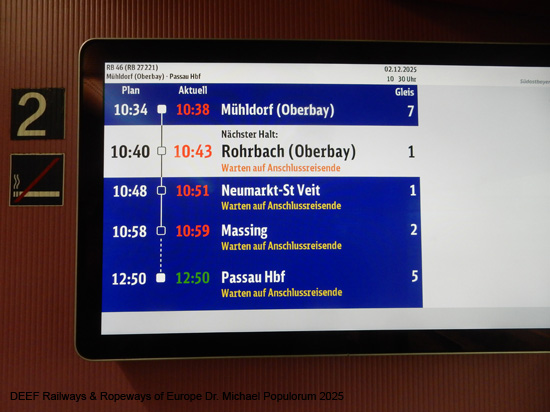 Rottalbahn Eisenbahn Passau Pocking Pfarrkirchen Neumarkt St. Veit Mühldorf Bayern