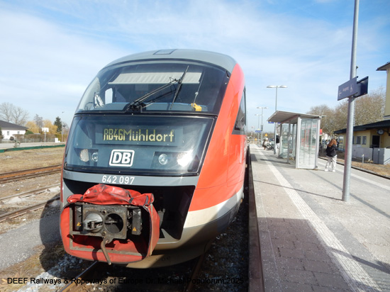 Rottalbahn Eisenbahn Passau Pocking Pfarrkirchen Neumarkt St. Veit Mühldorf Bayern
