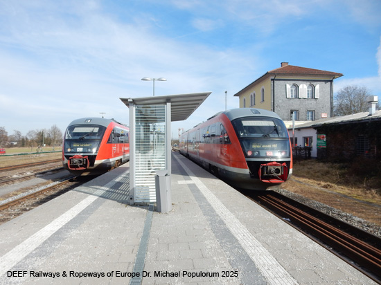 Rottalbahn Eisenbahn Passau Pocking Pfarrkirchen Neumarkt St. Veit Mühldorf Bayern