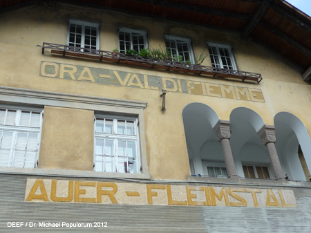 Fleimstalbahn Auer Cavalese Predazzo Eisenbahn Südtirol Trient