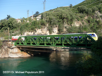 Brennerbahn Eisenbahn Archäologie Exkursion Bozen-Waidbruck Südtirol