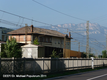 Brennerbahn Eisenbahn Archäologie Exkursion Bozen-Waidbruck Südtirol
