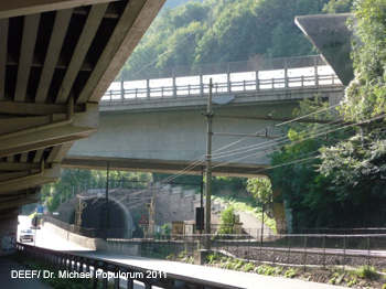Brennerbahn Eisenbahn Archäologie Exkursion Bozen-Waidbruck Südtirol