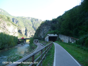 Alte Brennerbahn Wanderung Bozen-Waidbruck Eisenbahn Südtirol Eisenbahn-Archäologie