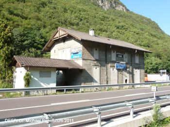Brennerbahn Bozen-Waidbruck Eisenbahn-Archäologie Südtirol Tunnel