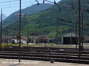 Brennerbahn Eisenbahn Archäologie Exkursion Bozen-Waidbruck Südtirol