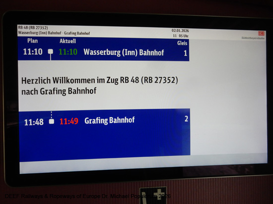 Filzenexpress Eisebahn Strecke Grafing Ebersberg Wasserburg SOB S-Bahn München Bayern