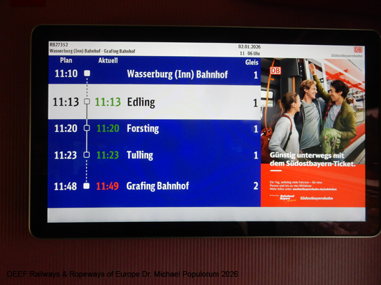 Filzenexpress Eisebahn Strecke Grafing Ebersberg Wasserburg SOB S-Bahn München Bayern