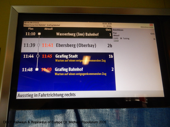 Filzenexpress Eisebahn Strecke Grafing Ebersberg Wasserburg SOB S-Bahn München Bayern