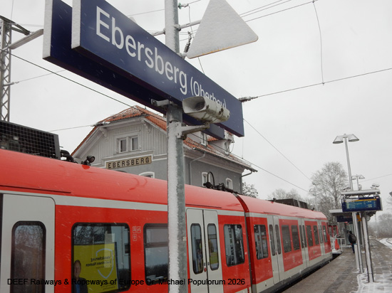 Filzenexpress Eisebahn Strecke Grafing Ebersberg Wasserburg SOB S-Bahn München Bayern