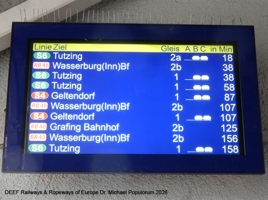 Filzenexpress Eisebahn Strecke Grafing Ebersberg Wasserburg SOB S-Bahn München Bayern