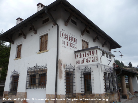 Fleimstalbahn Foto Cavalese Predazzo Trient Trento Eisenbahn Ferrovia