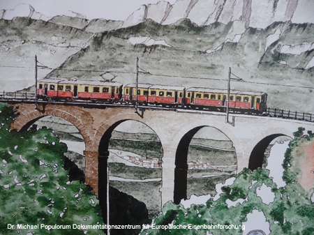 Fleimstalbahn Auer Cavalese Predazzo Eisenbahn Südtirol Trient