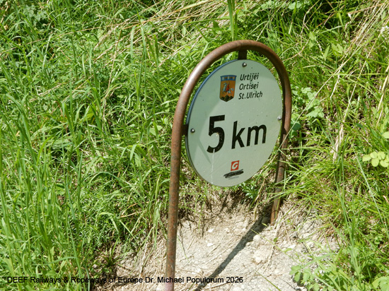Grödnerbahn Klausen St. Ulrich St. Christina Wolkenstein Plan Eisenbahn Südtirol