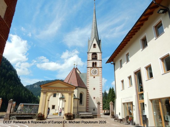 Grödnerbahn Klausen St. Ulrich St. Christina Wolkenstein Plan Eisenbahn Südtirol