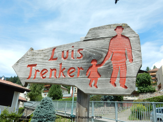 Grödnerbahn Klausen St. Ulrich St. Christina Wolkenstein Plan Eisenbahn Südtirol