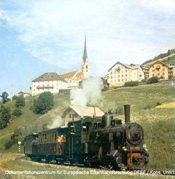 Grödnerbahn Klausen St. Ulrich St. Christina Wolkenstein Plan Eisenbahn Südtirol
