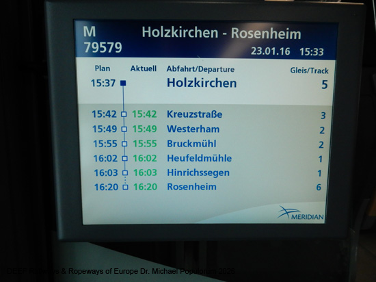 Mangfalltalbahn Eisenbahn Holzkirchen Westerham Bruckmühl Bad Aibling Kolbermoor Rosenheim Bayern