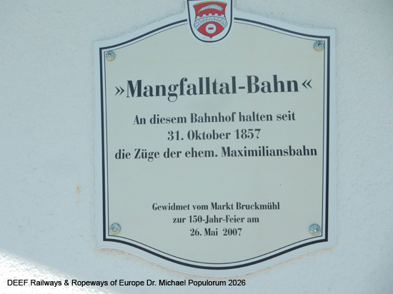 Mangfalltalbahn Eisenbahn Holzkirchen Westerham Bruckmühl Bad Aibling Kolbermoor Rosenheim Bayern