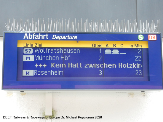 Mangfalltalbahn Eisenbahn Holzkirchen Westerham Bruckmühl Bad Aibling Kolbermoor Rosenheim Bayern