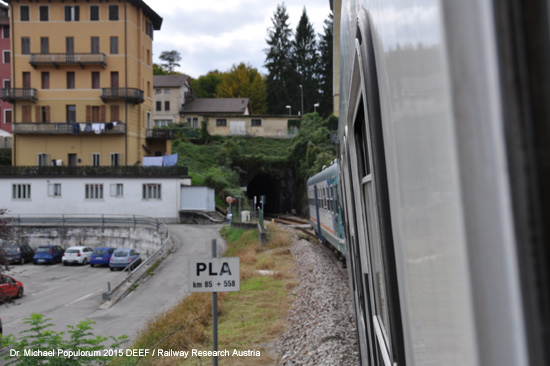 Eisenbahnstrecke Belluno – Ponte nelle Alpi-Polpet – Calalzo Ferrovia Itala Italien