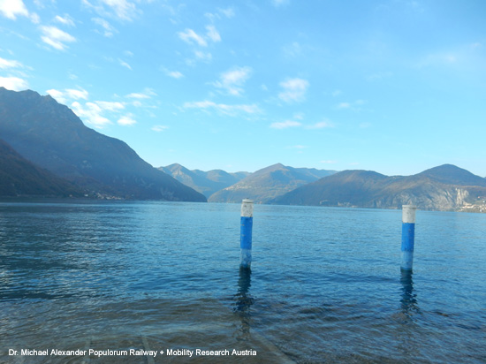 Iseobahn Eisenbahn Ferrovia Brescia Iseo Edolo Lombardia Italien