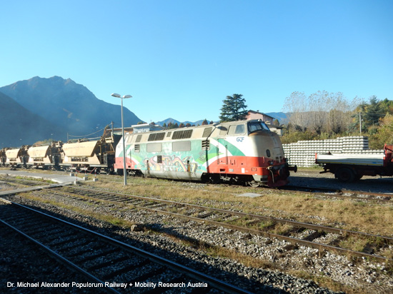 Iseobahn Eisenbahn Ferrovia Brescia Iseo Edolo Lombardia Italien