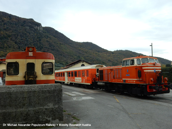 Iseobahn Eisenbahn Ferrovia Brescia Iseo Edolo Lombardia Italien