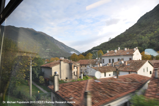 Conegliano Ponte Nelle Alpi Eisenbahn Vittorio Veneto Italien