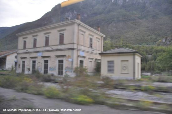 Conegliano Ponte Nelle Alpi Eisenbahn Vittorio Veneto Italien