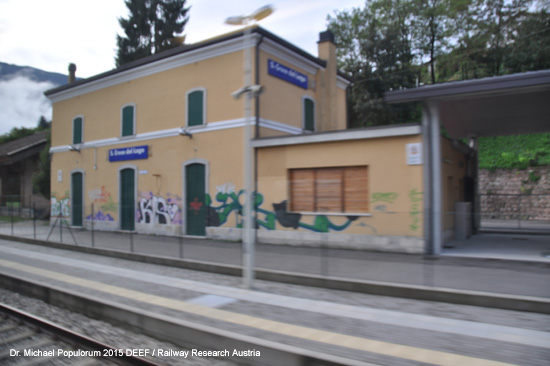 Conegliano Ponte Nelle Alpi Eisenbahn Vittorio Veneto Italien