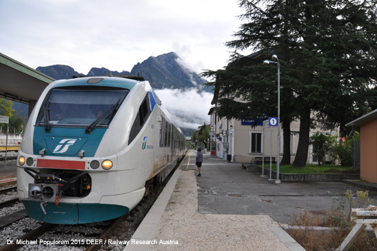 Conegliano Ponte Nelle Alpi Eisenbahn Vittorio Veneto Italien