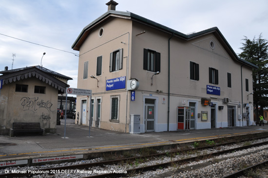 Conegliano Ponte Nelle Alpi Eisenbahn Vittorio Veneto Italien