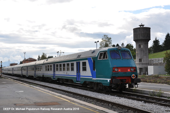 Eisenbahnstrecke Ferrovia Belluno - Feltre - Montebelluna- Treviso Italien
