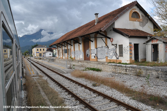 Eisenbahnstrecke Ferrovia Belluno - Feltre - Montebelluna- Treviso Italien